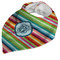 Retro Horizontal Stripes Bandana Closed