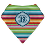 Retro Horizontal Stripes Bandana Bib (Personalized)