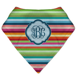 Retro Horizontal Stripes Bandana Bib (Personalized)