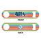 Retro Horizontal Stripes Bar Bottle Opener - White - Approval