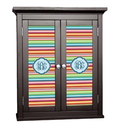 Retro Horizontal Stripes Cabinet Decal - Large (Personalized)