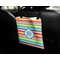 Retro Horizontal Stripes Car Bag - In Use