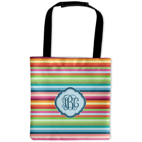 Custom Retro Horizontal Stripes Auto Back Seat Organizer Bag (Personalized)