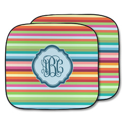 Retro Horizontal Stripes Car Sun Shade - Two Piece (Personalized)