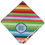 Retro Horizontal Stripes Cloth Dinner Napkin - Single w/ Monogram