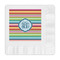 Retro Horizontal Stripes Embossed Decorative Napkins (Personalized)