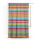 Retro Horizontal Stripes Custom Curtain With Window and Rod