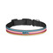 Retro Horizontal Stripes Dog Collar - Small - Front