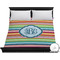 Retro Horizontal Stripes Duvet Cover (King)