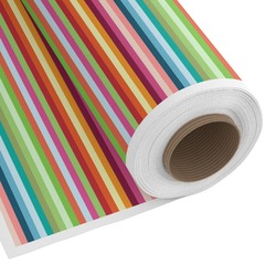Retro Horizontal Stripes Fabric by the Yard - Cotton Twill