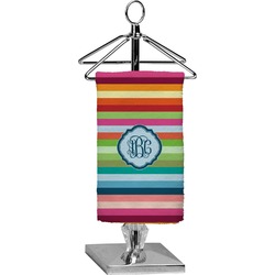 Retro Horizontal Stripes Finger Tip Towel - Full Print (Personalized)