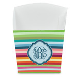 Retro Horizontal Stripes French Fry Favor Boxes (Personalized)