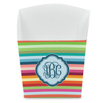 Retro Horizontal Stripes French Fry Favor Boxes (Personalized)