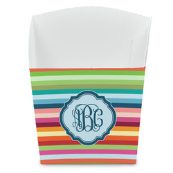 Retro Horizontal Stripes French Fry Favor Boxes (Personalized)