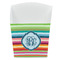 Retro Horizontal Stripes French Fry Favor Box - Front View