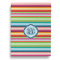 Retro Horizontal Stripes Garden Flags - Large - Double Sided - FRONT