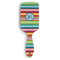 Retro Horizontal Stripes Hair Brush - Front View