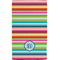 Retro Horizontal Stripes Hand Towel (Personalized) Full