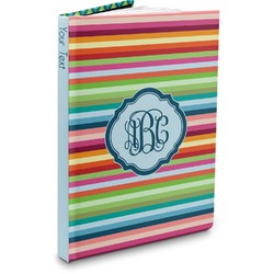 Retro Horizontal Stripes Hardbound Journal - 5.75" x 8" (Personalized)