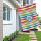 Retro Horizontal Stripes House Flags - Single Sided - LIFESTYLE