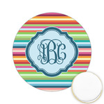 Retro Horizontal Stripes Printed Cookie Topper - 2.15" (Personalized)