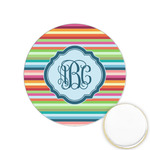 Retro Horizontal Stripes Printed Cookie Topper - 1.25" (Personalized)