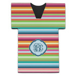 Retro Horizontal Stripes Jersey Bottle Cooler (Personalized)