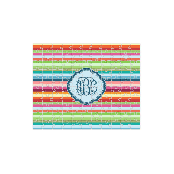 Custom Retro Horizontal Stripes 110 pc Jigsaw Puzzle (Personalized)