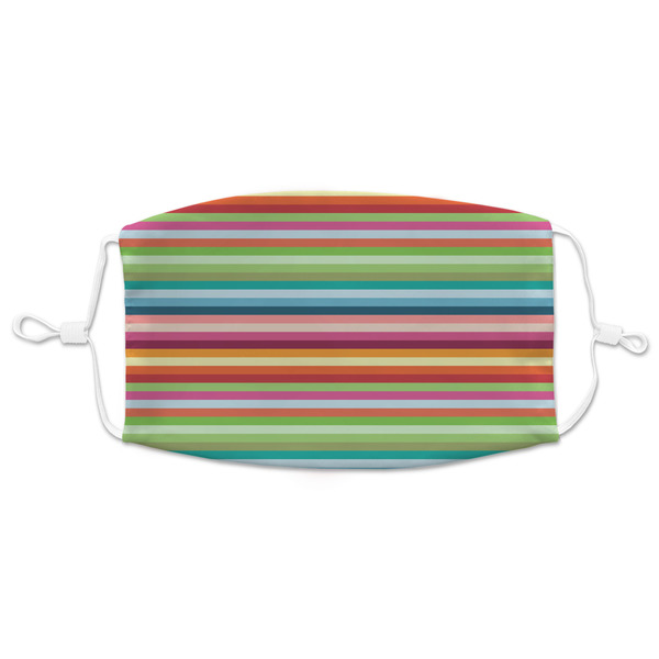 Custom Retro Horizontal Stripes Adult Cloth Face Mask - XLarge