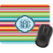 Retro Horizontal Stripes Rectangular Mouse Pad