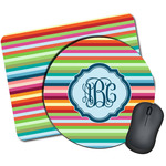 Retro Horizontal Stripes Mouse Pad (Personalized)