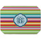 Retro Horizontal Stripes Octagon Placemat - Single front