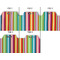 Retro Horizontal Stripes Page Dividers - Set of 5 - Approval