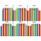 Retro Horizontal Stripes Page Dividers - Set of 6 - Approval