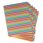 Retro Horizontal Stripes Binder Tab Divider - Set of 6 (Personalized)