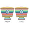 Retro Horizontal Stripes Party Cup Sleeves - with bottom - APPROVAL