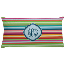 Retro Horizontal Stripes Pillow Case (Personalized)