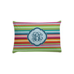 Retro Horizontal Stripes Pillow Case - Toddler w/ Monogram