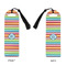 Retro Horizontal Stripes Plastic Bookmarks - Approval