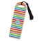 Retro Horizontal Stripes Plastic Bookmarks - Front