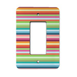 Retro Horizontal Stripes Rocker Style Light Switch Cover - Single Switch