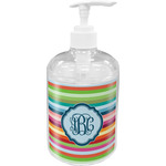 Retro Horizontal Stripes Acrylic Soap & Lotion Bottle (Personalized)