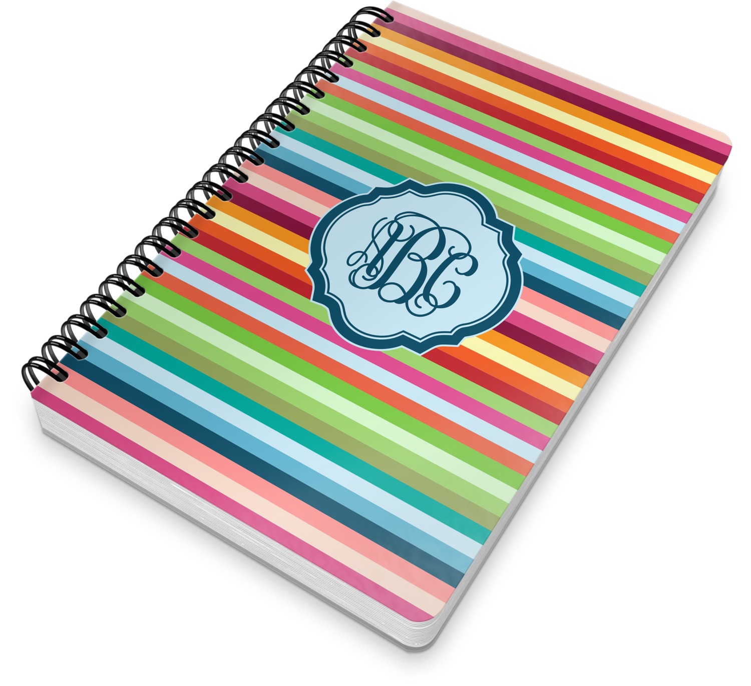 retro-horizontal-stripes-spiral-bound-notebook-personalized