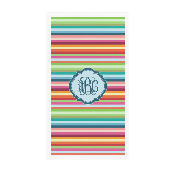 Custom Retro Horizontal Stripes Guest Paper Towels - Full Color - Standard (Personalized)