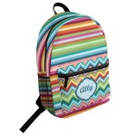 Retro Horizontal Stripes Student Backpack (Personalized)