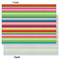 Retro Horizontal Stripes Tissue Paper - Heavyweight - Large - Front & Back