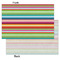 Retro Horizontal Stripes Tissue Paper - Heavyweight - Small - Front & Back