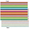 Retro Horizontal Stripes Tissue Paper - Heavyweight - XL - Front & Back