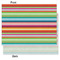 Retro Horizontal Stripes Tissue Paper - Lightweight - Medium - Front & Back