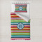 Retro Horizontal Stripes Toddler Bedding